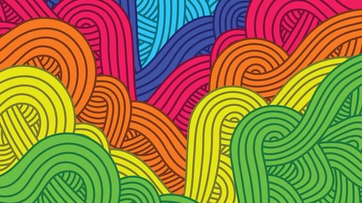 Blue Colourful Shape Background Abstract EPS Vector
