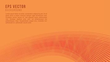 Orange Line Art Background Abstract EPS Vector