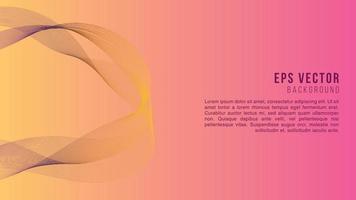 Orange Pink Gradient Line shape Background Abstract EPS Vector