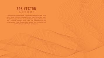 Orange Line Art Background Abstract EPS Vector