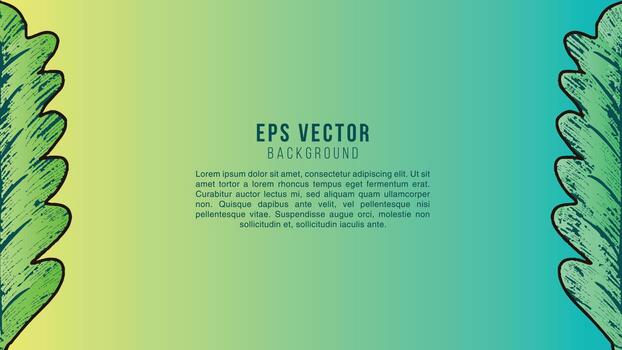 verde amarillo degradado hojas forma fondo abstracto eps vector