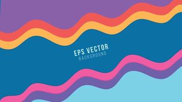 Full Color Line shape Background Abstract EPS Vector