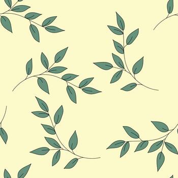 Organic motif, botanical motif background. Seamless pattern. Hand drawn vector doodle pattern.