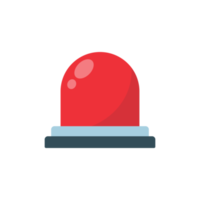 Emergency siren icon. Hazard warning light, ambulance route alarm png