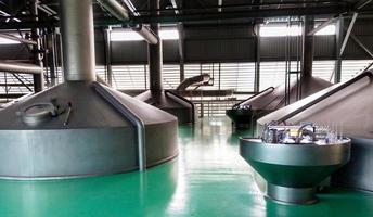 Large beer boiler in the brewery. photo