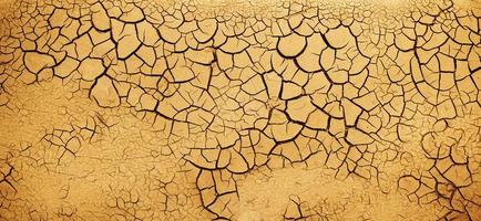 Close up weathered texture of arid cracked ground photo