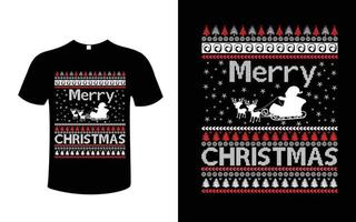 Merry Christmas T-Shirt Design Vector