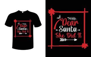 vector libre de diseño de camiseta de navidad