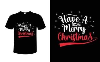 Christmas T-shirt design Free Vector