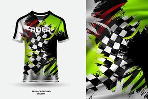 Abstract sports jersey design template mockup vector