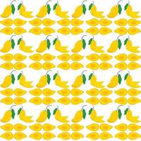 Mango seamless pattern vector