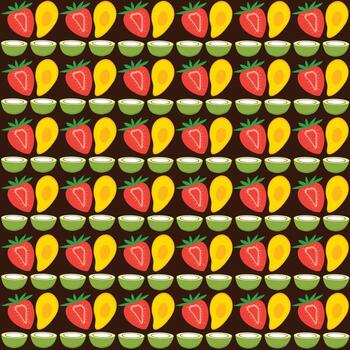 Fruit seamless pattern vector