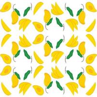 Mango seamless pattern vector