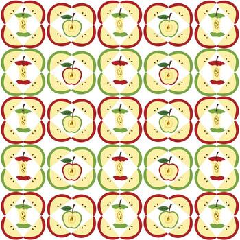 patrón sin costuras de apple vector