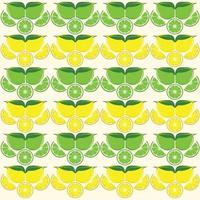 Lemon seamless pattern vector