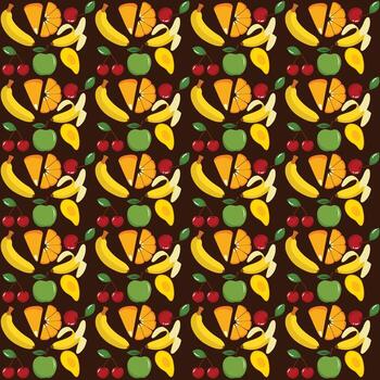 Fruit seamless pattern vector