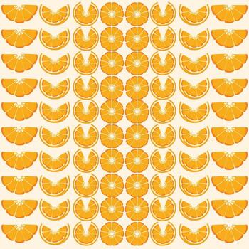patrón sin costuras naranja vector