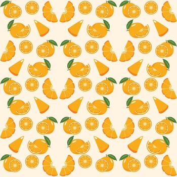 patrón sin costuras naranja vector