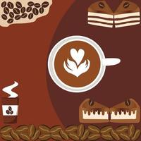 vector de fondo de cafe