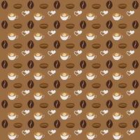 Coffee seamless pattern vector