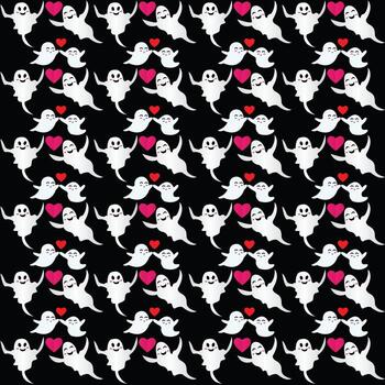 fantasma, seamless, patrón vector