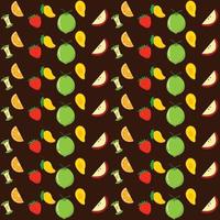 Fruit seamless pattern vector