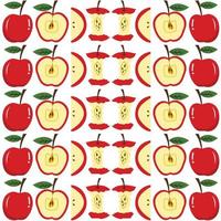 Apple seamless pattern vector