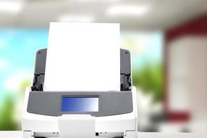 Document scanner. Office scanner. office equipment photo