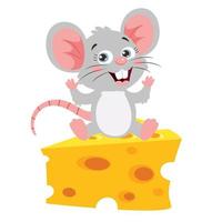 Cartoon Illustration Of A Mouse vector