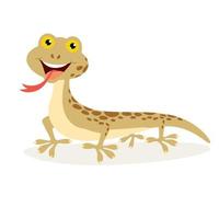 ilustración de dibujos animados de un lagarto vector