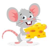 Cartoon Illustration Of A Mouse vector