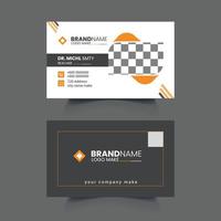 gym business card design template vector
