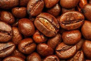 Fresh and aromatic roasted coffee beans, can be used as background. photo