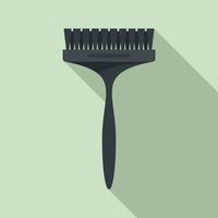 Hair dye brush icon, flat style vector