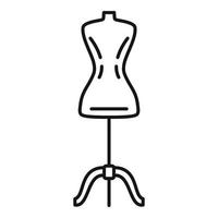 Mannequin icon, outline style vector