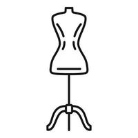 icono de maniquí, estilo de contorno vector