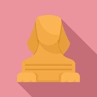 Sphinx icon, flat style vector