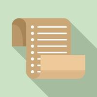 Inventory list icon, flat style vector