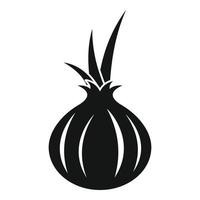 Vitamin onion icon, simple style vector