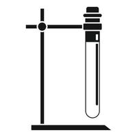 Test tube stand icon, simple style vector