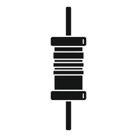 Phone condensator icon, simple style vector