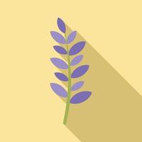 icono de lavanda de primavera, tipo plano vector