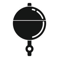 Bobber jig icon, simple style vector