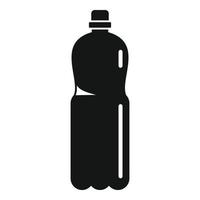 Plastic carry bottle icon, simple style vector