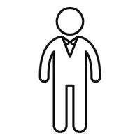 Famous actor icon, outline style vector