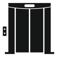 Up elevator icon, simple style vector