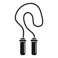 Jump rope icon, simple style vector