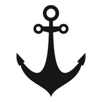 Knot anchor icon, simple style vector