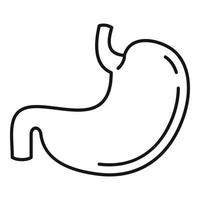 Body stomach icon, outline style vector