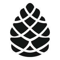 Toy pine cone icon, simple style vector